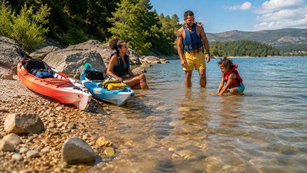 Venez profiter du lac de Sainte-Croix en famille avec baignade et kayak